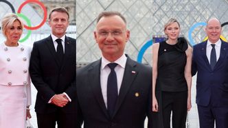 Emmanuel i Brigitte Macron, Andrzej Duda oraz księżna Charlene z mężem meldują się w Paryżu przed ceremonią otwarcia igrzysk (ZDJĘCIA)