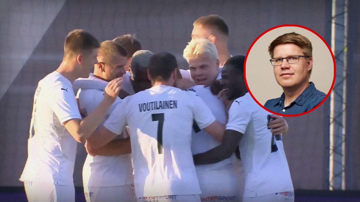 Materiały prasowe / UEFA TV / Na zdjęciu: Kuopion Palloseura, w kółku Mikko Knuuttila.