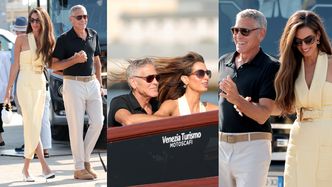 George Clooney i młodsza od niego o 17 lat Amal meldują się w Wenecji: rejs łodzią, czułości i eleganckie stylizacje