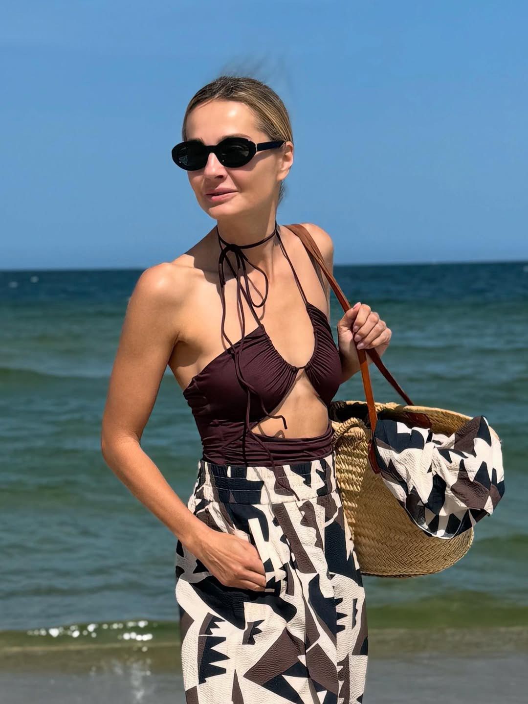Małgorzata Socha w plażowej stylizacji 