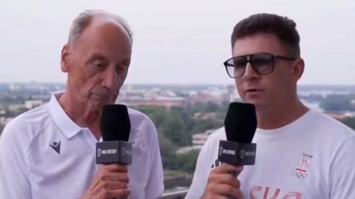 Kanał Sportowy / Na zdjęciu: Dariusz Szpakowski i Mateusz Borek