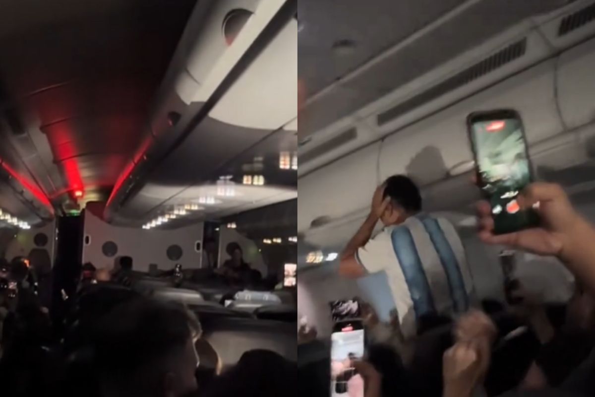 Pilot zakpił z argentyńskich kibiców. Na pokładzie samolotu wybuchła euforia