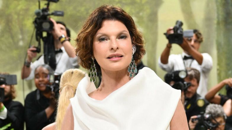 Linda Evangelista appeared at the MET Gala for the FIRST time in almost a DECADE.