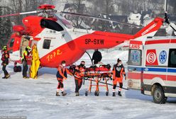 Uderzyła skuterem śnieżnym w drzewo. Akcja ratownicza w Zakopanem