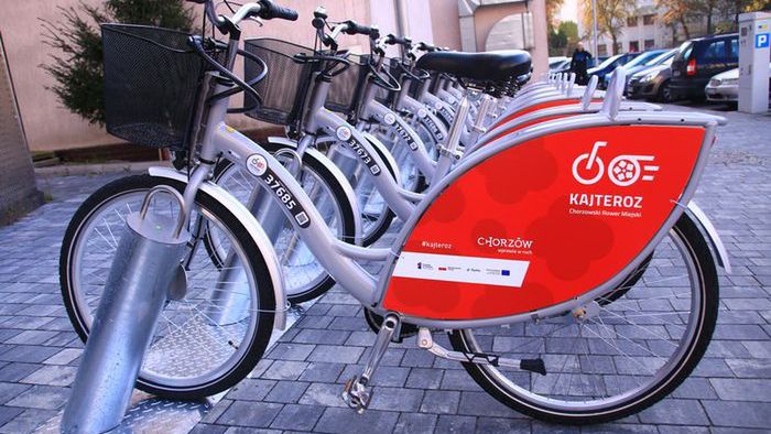 Śląskie. Na mieszkańców Chorzowa będzie czekało 460 rowerów z charakterystycznymi czerwonymi oznaczeniami.