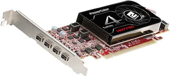 PowerColor HD7750 Eyefinity 4 LP Edition karta graficzna zdjęcie