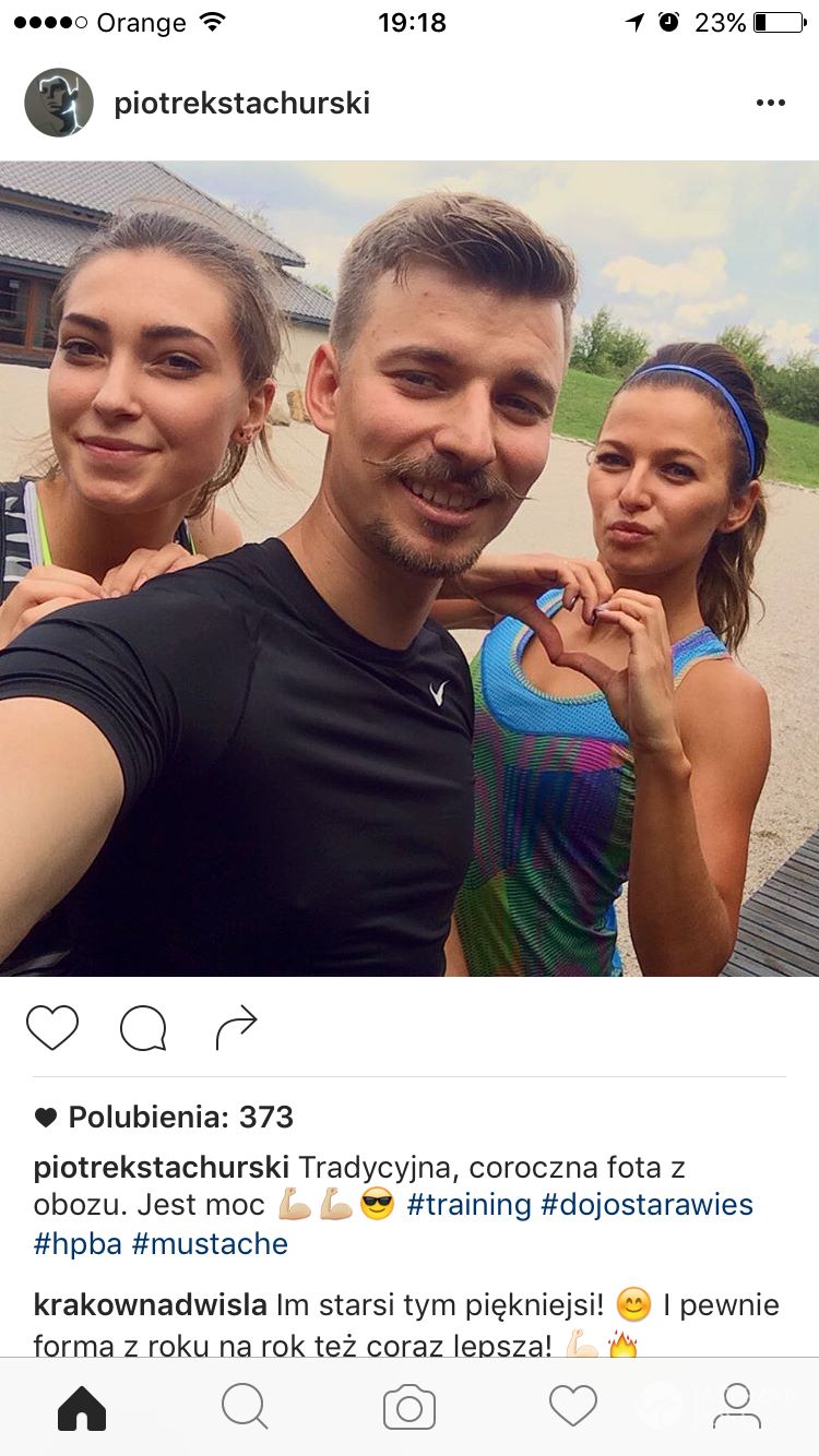 Piotr Stachurski na obozie Anny Lewandowskiej