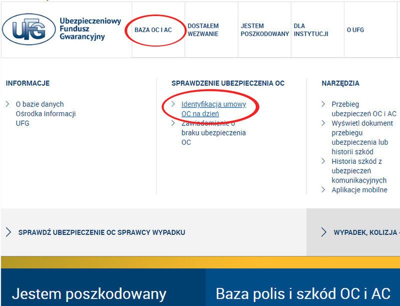 OC można sprawdzić na trzy sposoby. Najprostszy to wizyta na stronie internetowej UFG