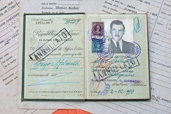 Paszport wykorzystany przez Mengelego do ucieczki za ocean 