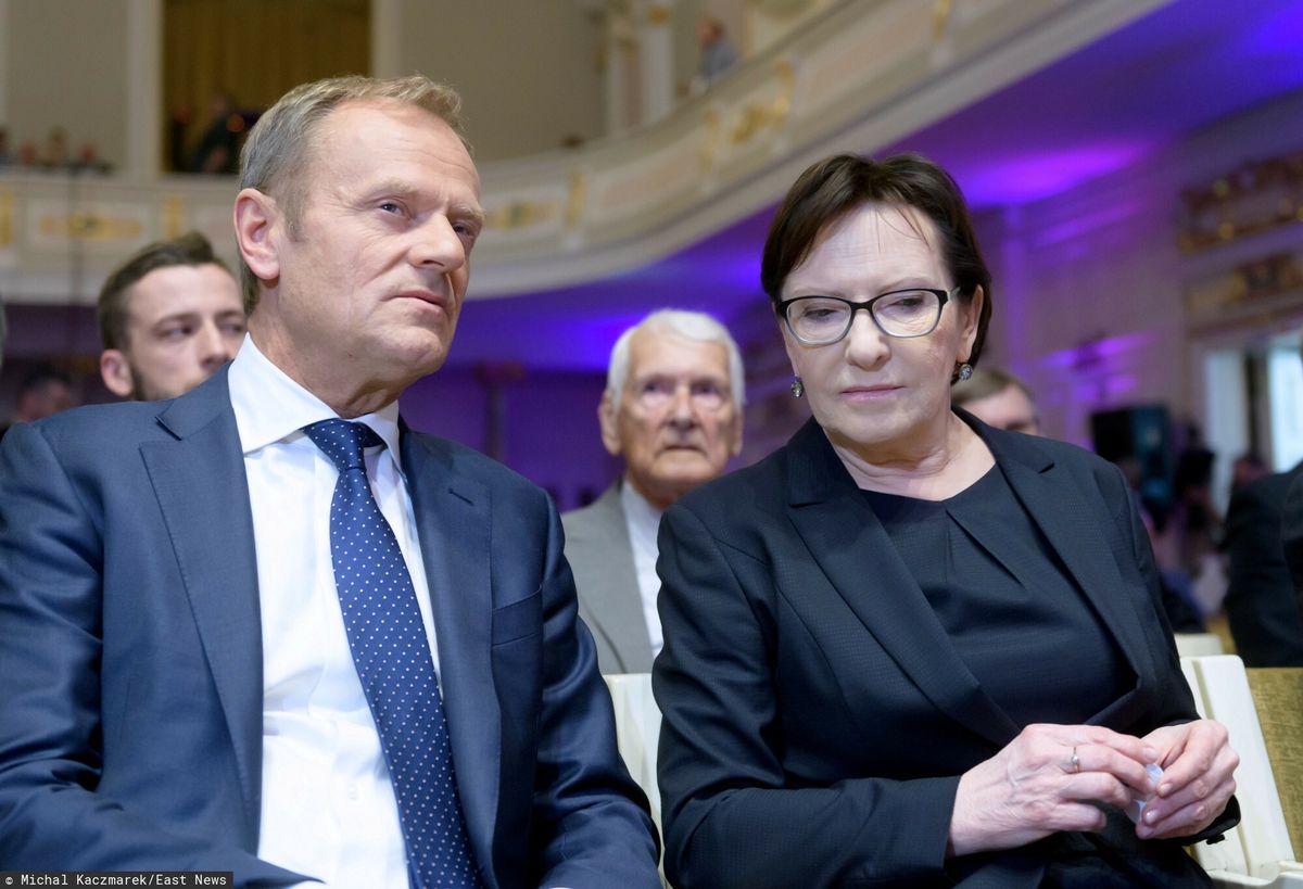 Byli premierzy: Donald Tusk oraz Ewa Kopacz (zdj. arch.)