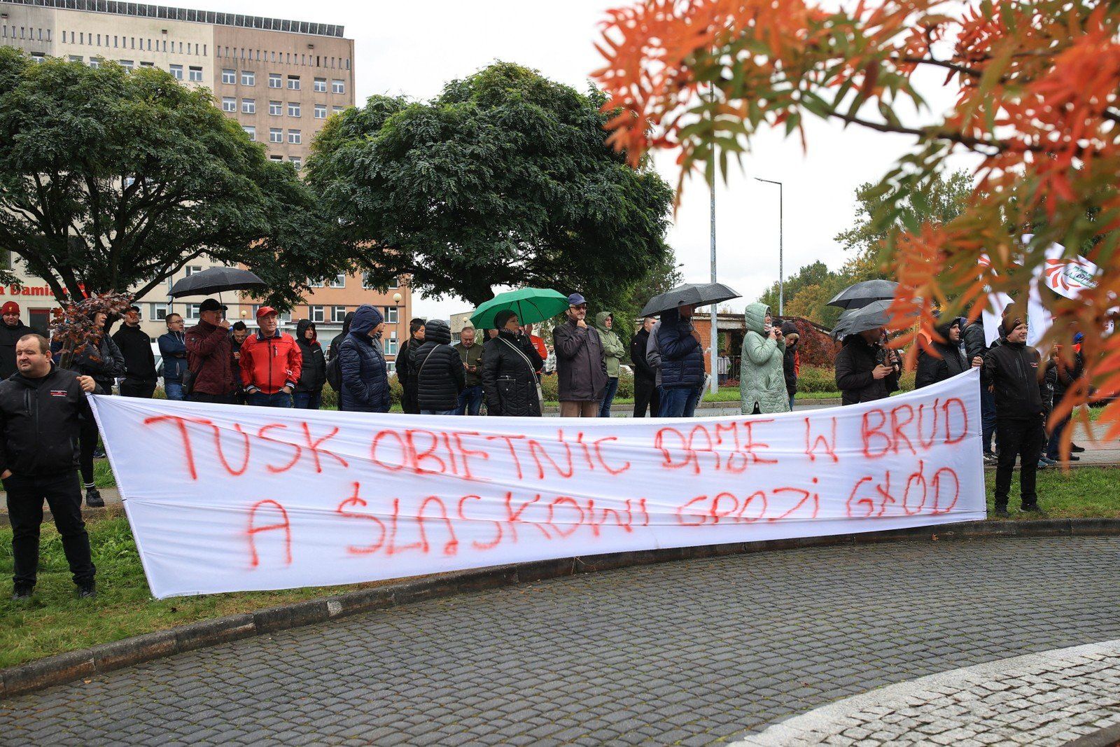 Protest w Jastrzębiu