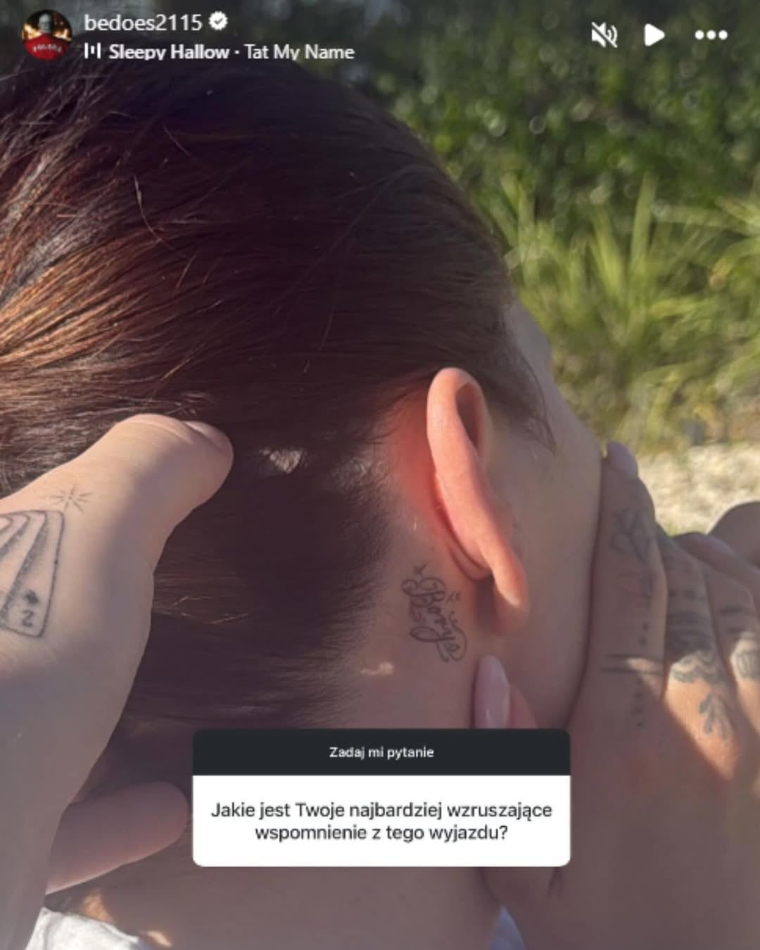 Roksana wytatuowała sobie imię Bedoesa
