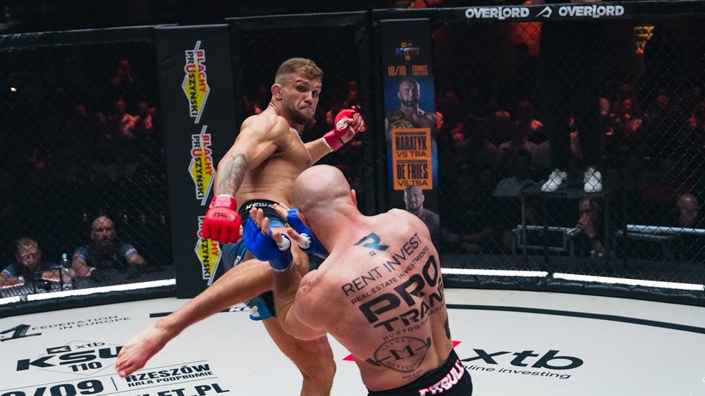 Materiały prasowe / kswmma.com / Bartosz Szewczyk pokonał Dawida Kasperskiego