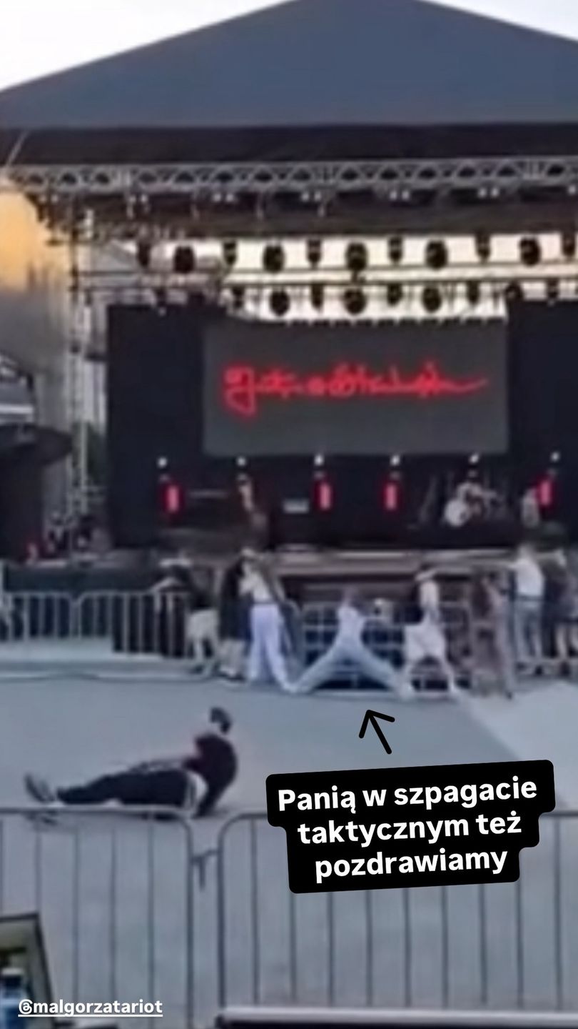 Zdjęcie z sytuacji przed koncertem Justyny Steczkowskiej
