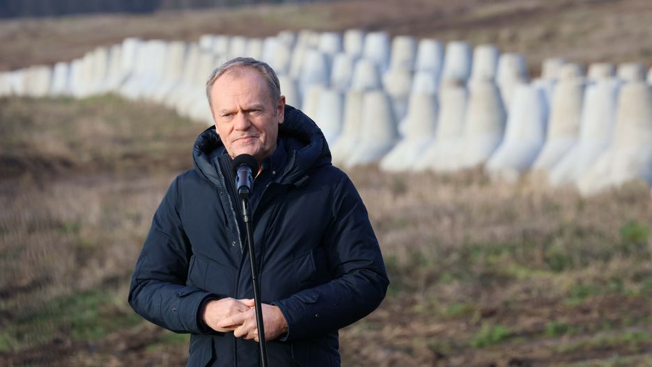 Donald Tusk odwiedził pierwszy odcinek Tarczy Wschód