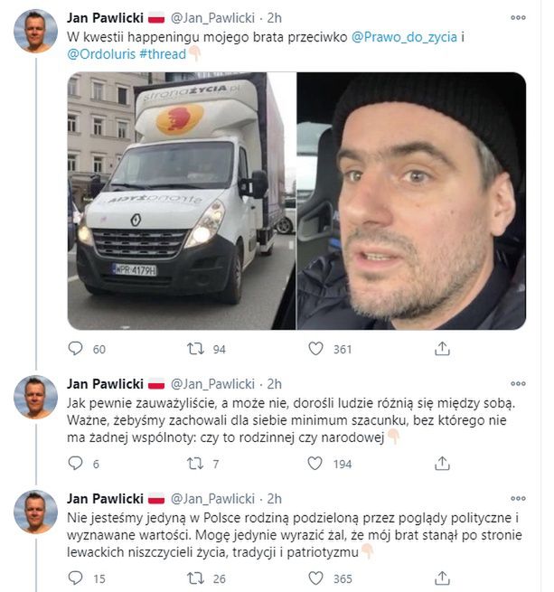 Brat Antoniego Pawlickiego krytykuje jego poglądy polityczne