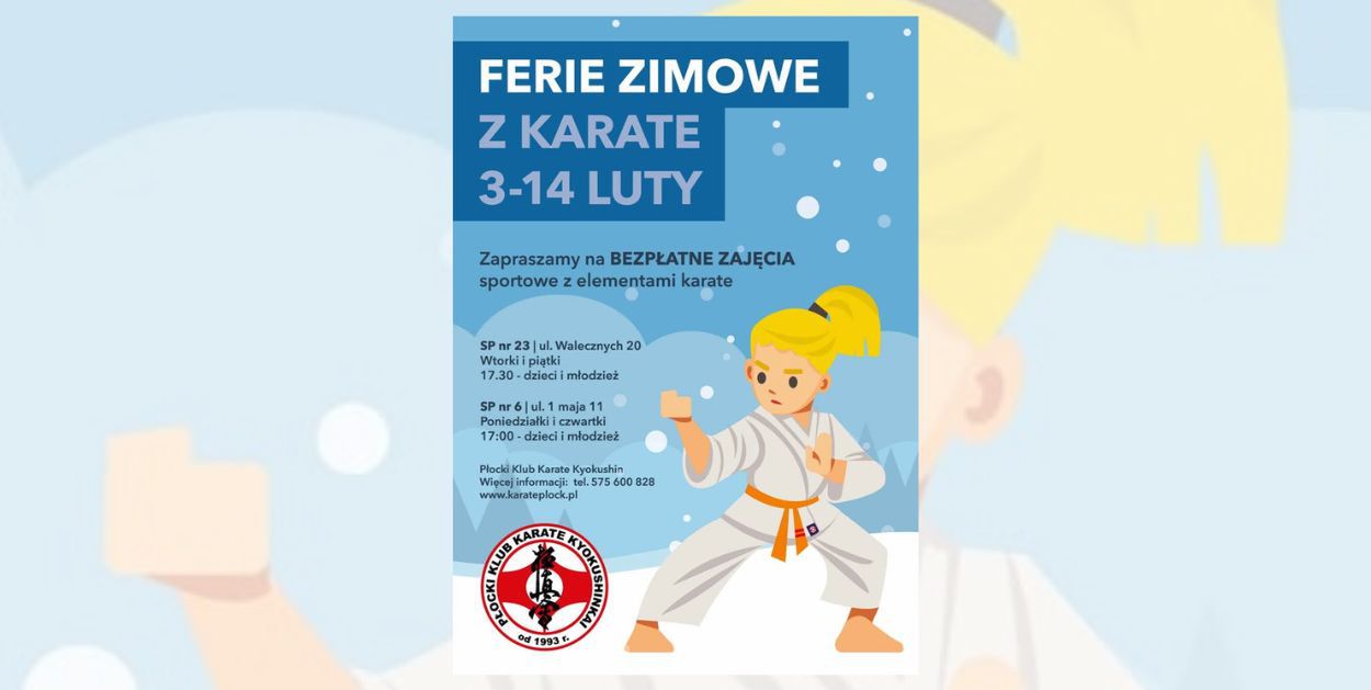 Ferie zimowe z Płockim Klubem Karate Kyokushinkai