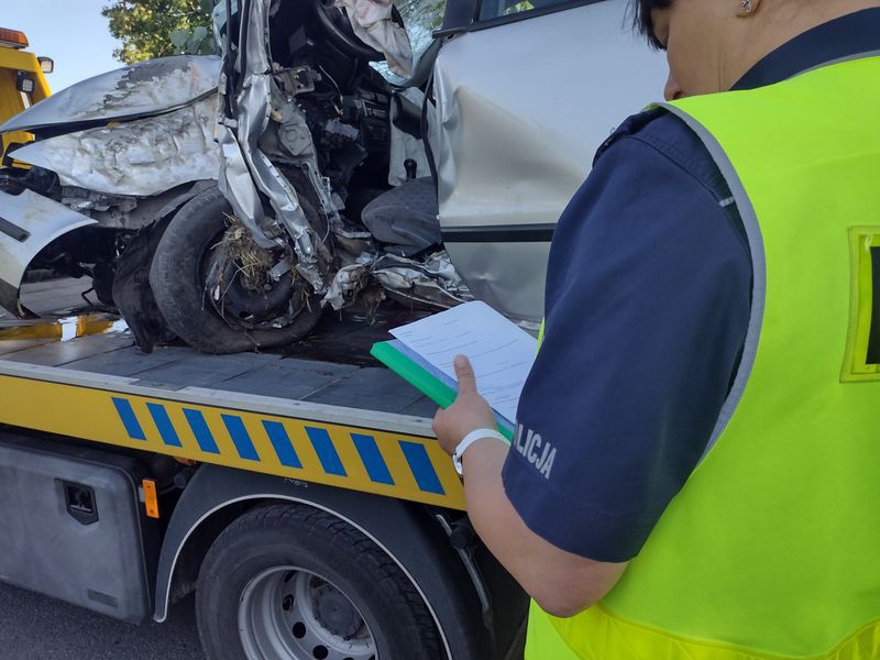 Auto zostało doszczętnie zniszczone