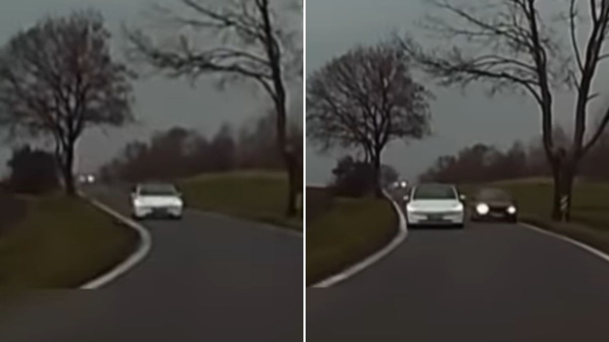 Bezmyślna jazda kierowcy bmw.