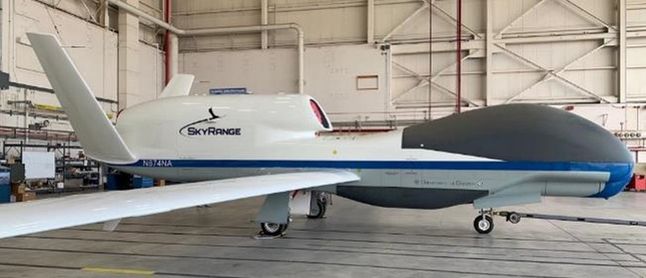 RQ-4 doprowadzony do standardu Range Hawk, zdjęcie z września 2020 roku.