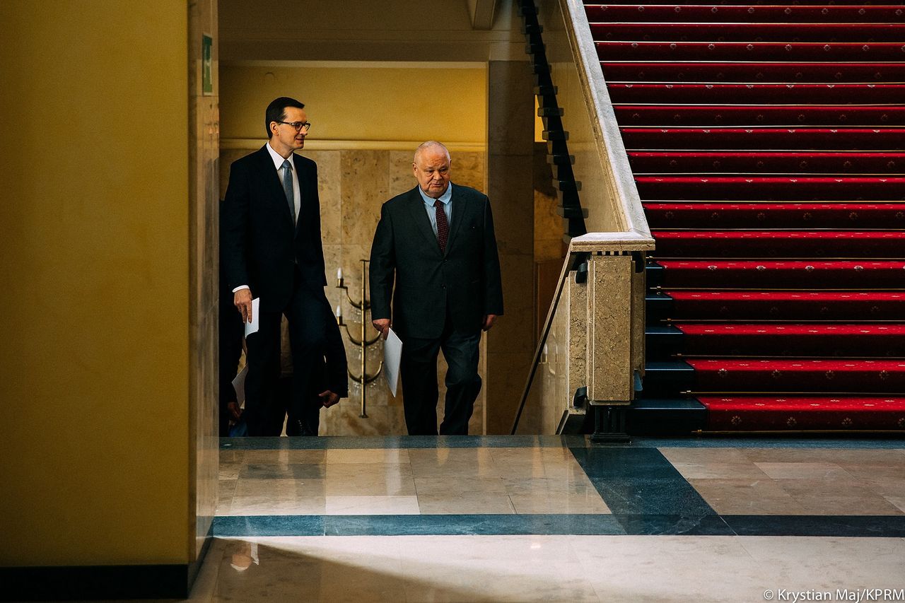 Adam Glapiński i Mateusz Morawiecki 