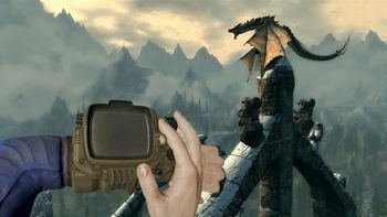 "To się dzieje, gdy fani nie dostają sequela przez 15 lat." Gracz odpalił Skyrima na Pip-Boyu w Fallout 4, a wy możecie zrobić to samo