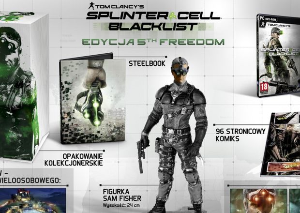 Europejskie edycje kolekcjonerskie Splinter Cell: Blacklist dają wybór pomiędzy zegarkiem a figurką