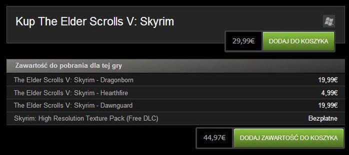Posiadacze Skyrima na PC wreszcie mogą kupić wszystkie dodatki