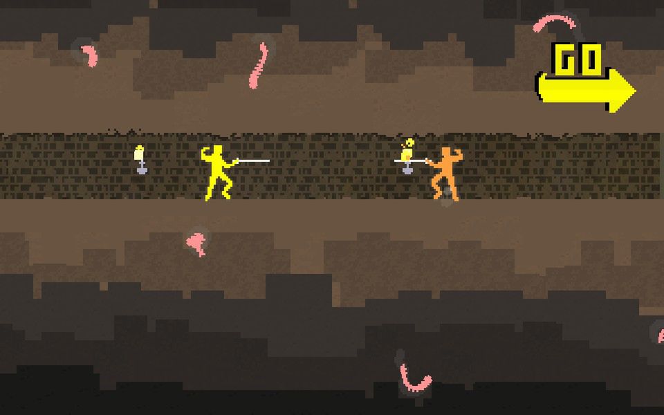 Nidhogg - recenzja. Minimalistyczna bijatyka o szaleńczym tempie