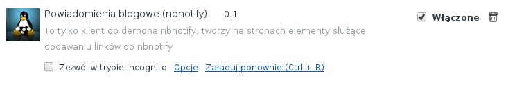 Nowy nbnotify z interfejsem dla Chromium dostępny, ale jeszcze nie w Chrome Web Store