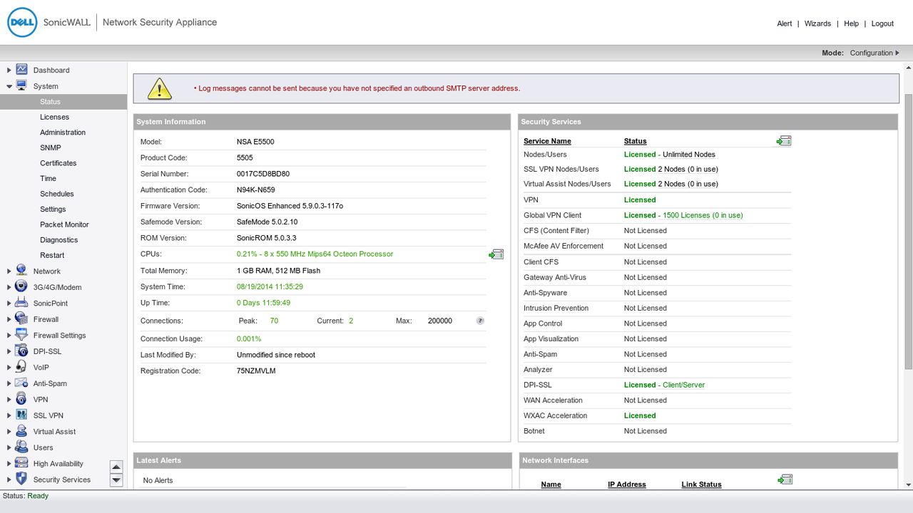 SonicWall E5500 cz. 3