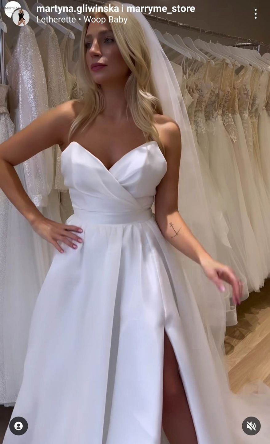 Martyna Gliwińska w sukni ślubnej