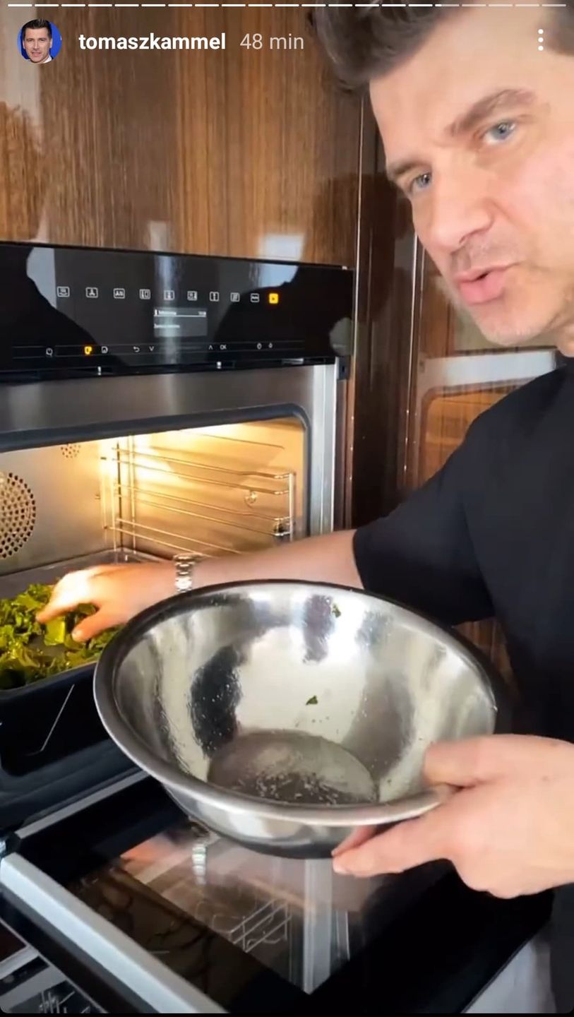Tomasz Kammel pochwalił się kuchnią