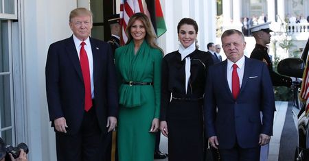 Niezadowolona Melania Trump na spotkaniu z królową Jordanii (ZDJĘCIA)