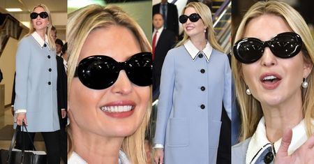 Ivanka Trump "cała na błękitno" przyleciała do Japonii (ZDJĘCIA)