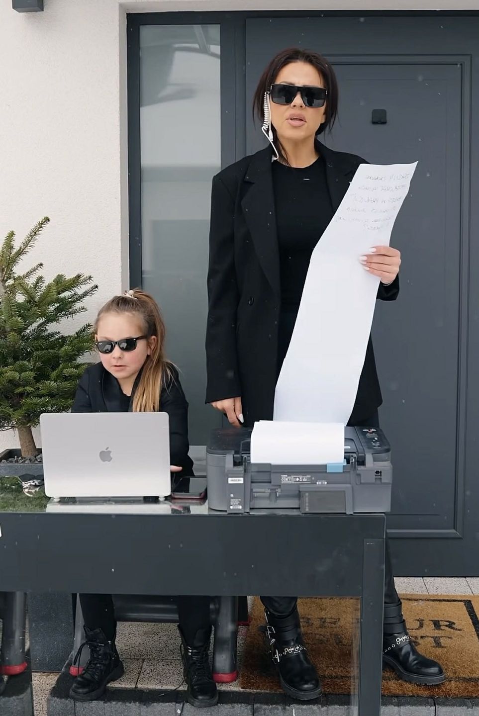 Sylwia Bomba z córką