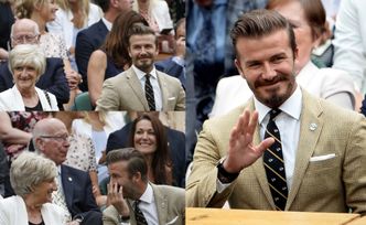 David Beckham z mamą na Wimbledonie! (ZDJĘCIA)