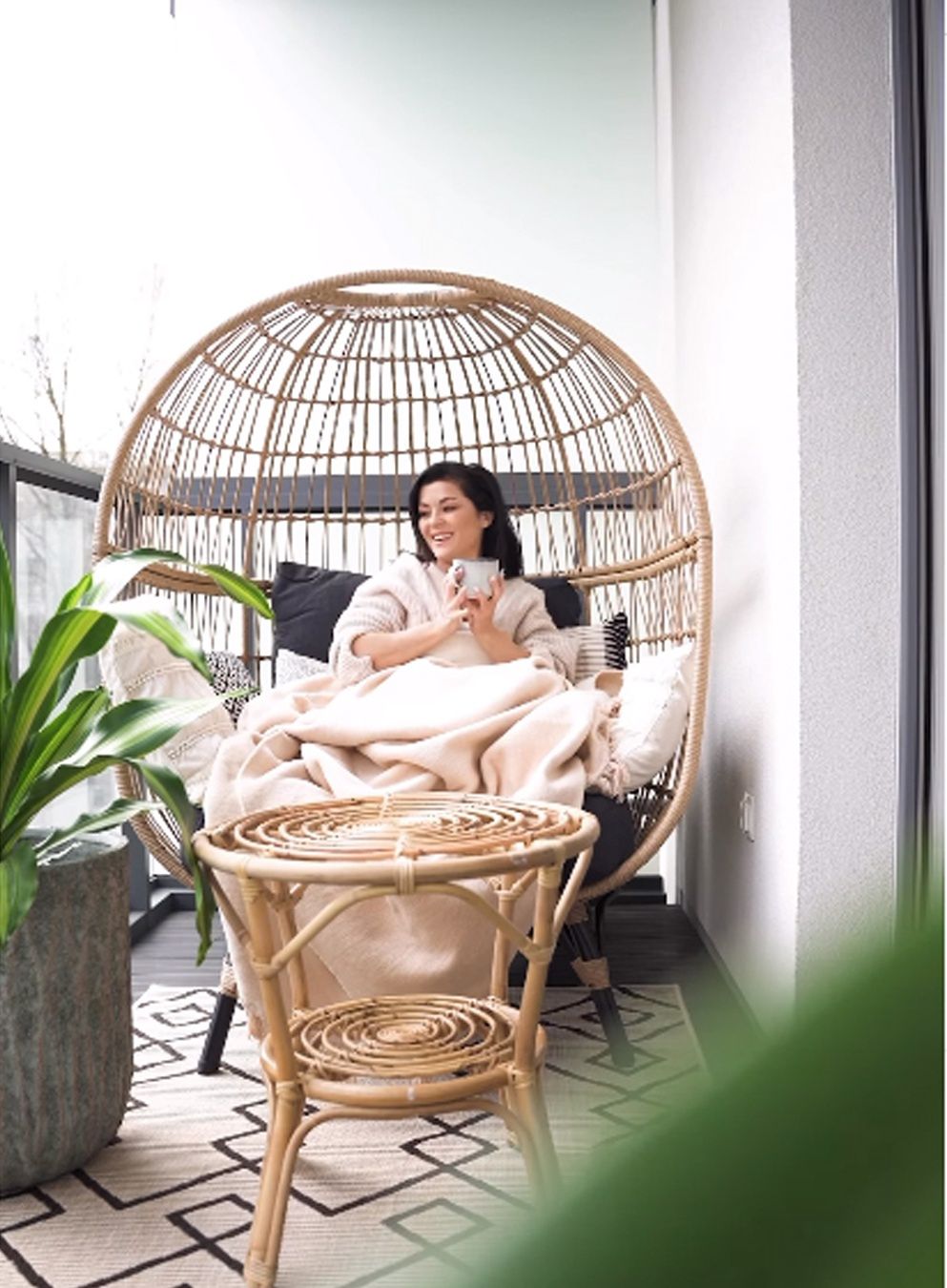 Katarzyna Cichopek urządziła balkon na wiosnę