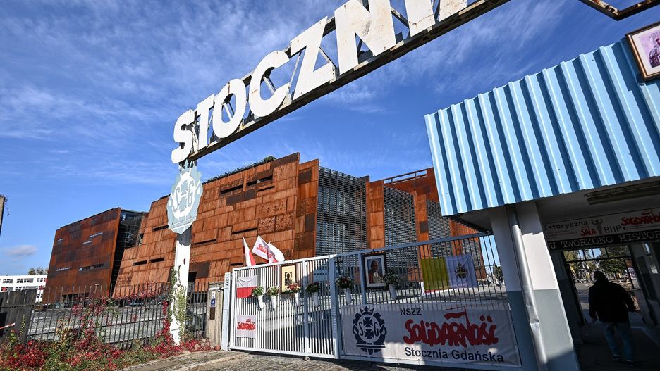 Słynna Brama Stoczni nr 2 w Gdańsku