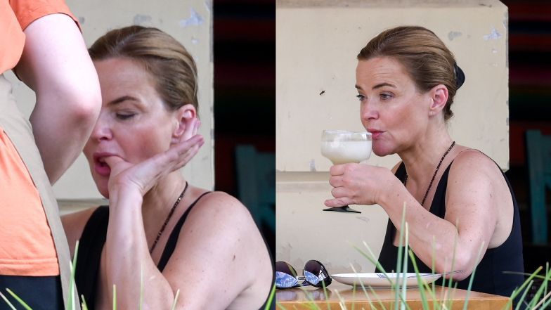 Monika Richardson z córką na mieście