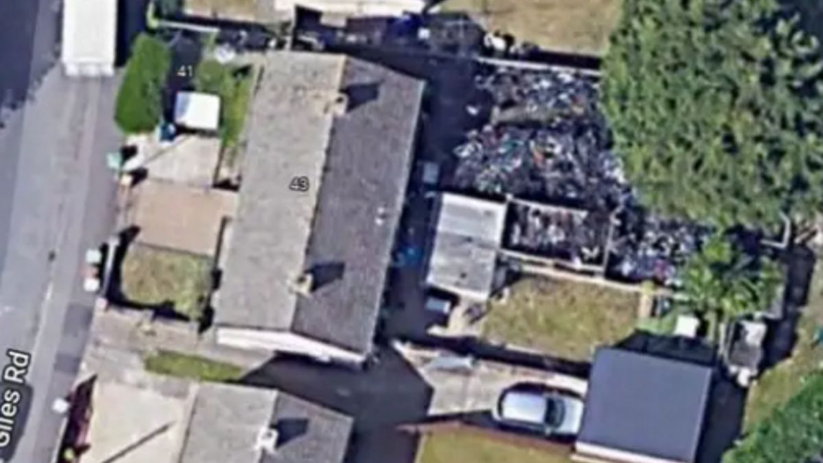 Stos z rowerów było widać nawet na mapach satelitarnych