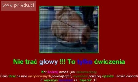 Atak hackera na stronę Politechniki Krakowskiej