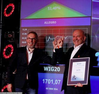 Ponad 70 mld złotych! Allegro warte więcej niż PKO BP i Orlen razem wzięte