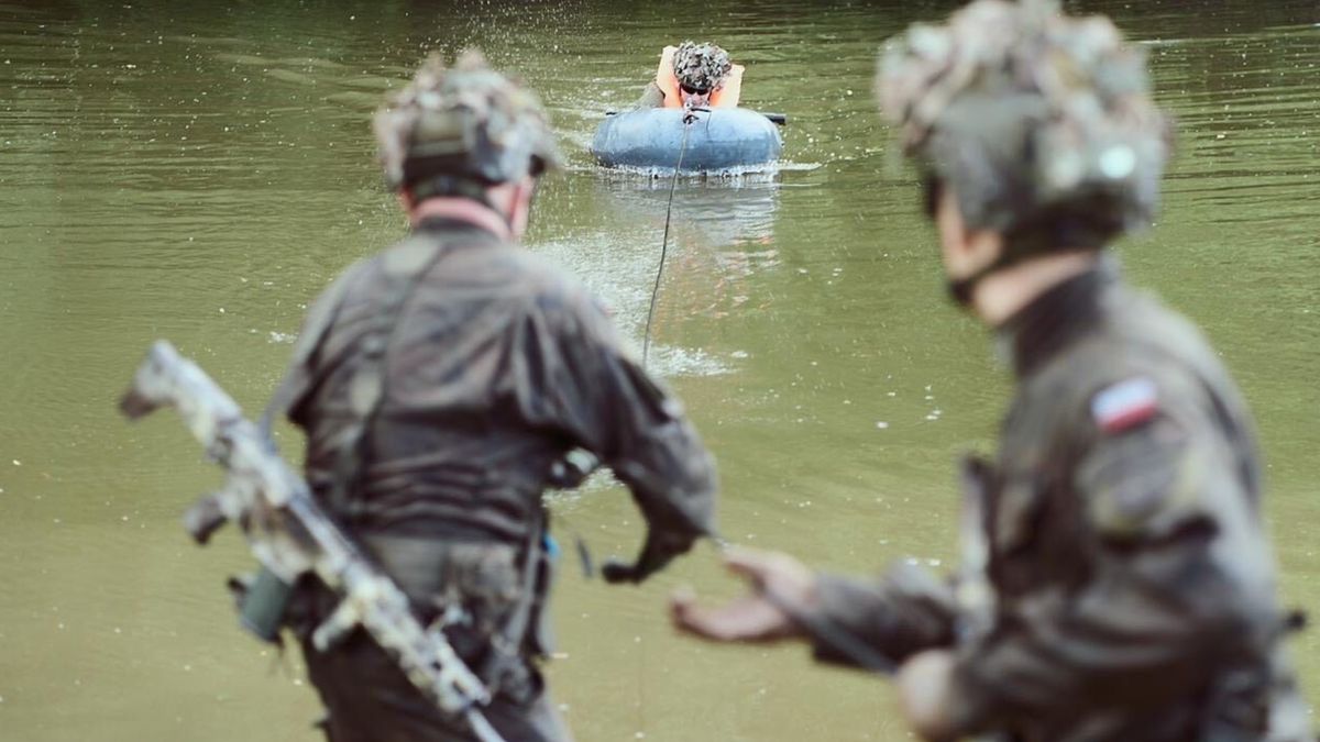 Ćwiczenia ochotników na Podkarpaciu