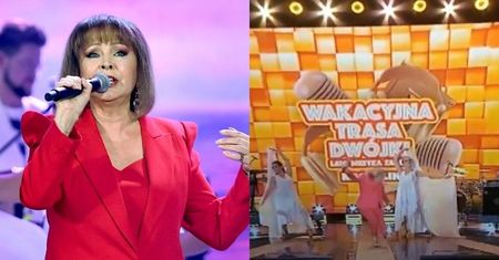 Izabela Trojanowska PRZEWRÓCIŁA SIĘ na scenie "Wakacyjnej Trasy Dwójki"! (WIDEO)