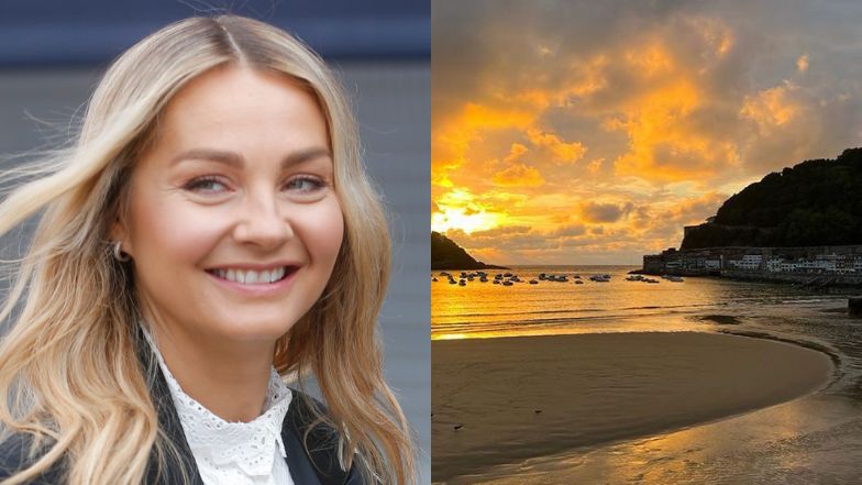 Małgorzata Socha pozuje z mężem na randce