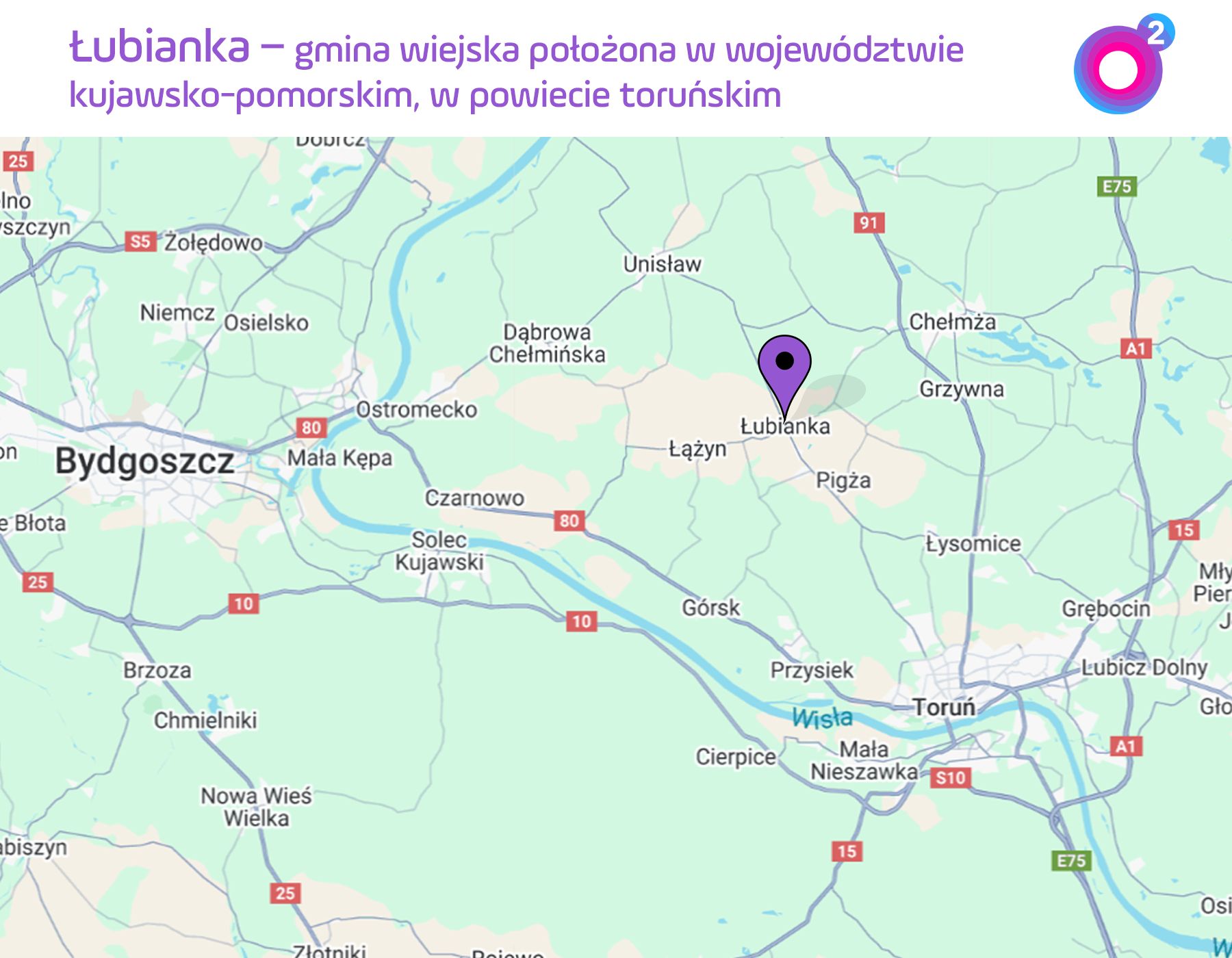 Gmina Łubianka leży pod Toruniem