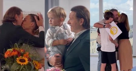 Małgorzata Rozenek świętuje sukces pierwszego występu w "Dzień dobry TVN" z Radosławem Majdanem i synami (ZDJĘCIA)