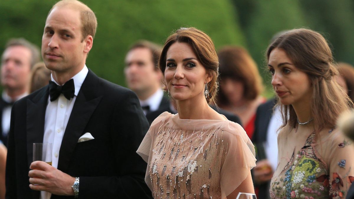 Książę William, księżna Kate i Rose Hanbury