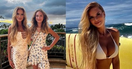 Monika Ordowska wdzięczy się w bikini na hawajskiej plaży. Celebrytka zapozowała z 13-letnią córką (ZDJĘCIA)